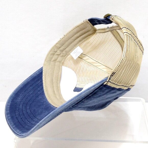 Time and Tru Trucker Baseball Cap Hat Denim Mesh Adjustable Strap Fits Most OSFM - Picture 9 of 10